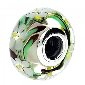 Pandora Beads-Murano Glass Multi Coloured Floral-Charm Jewelry