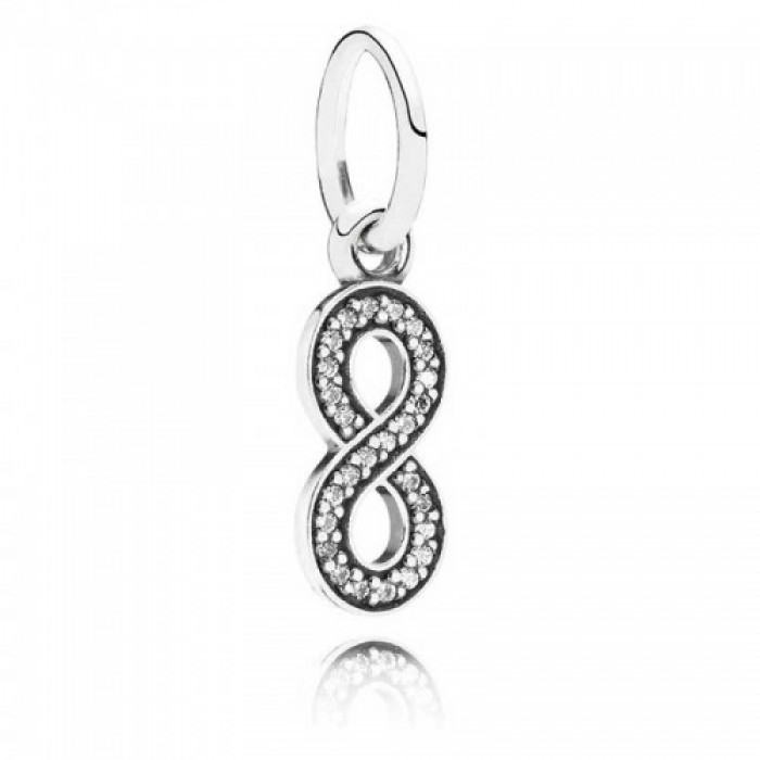 Pandora Charm-Finity Dropper Pendant-Cubic Zirconia Jewelry