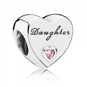 Pandora Charm-Pink Daughters Love Family Jewelry