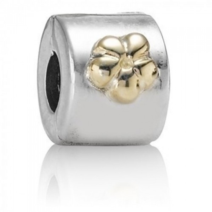 Pandora Clips-Flower-Gold Jewelry