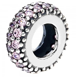 Pandora Spacers-Blush Pink Eternity-Silver Jewelry