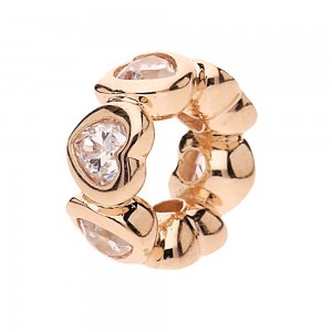 Pandora Spacers-Hearts Love-Rose Gold Jewelry