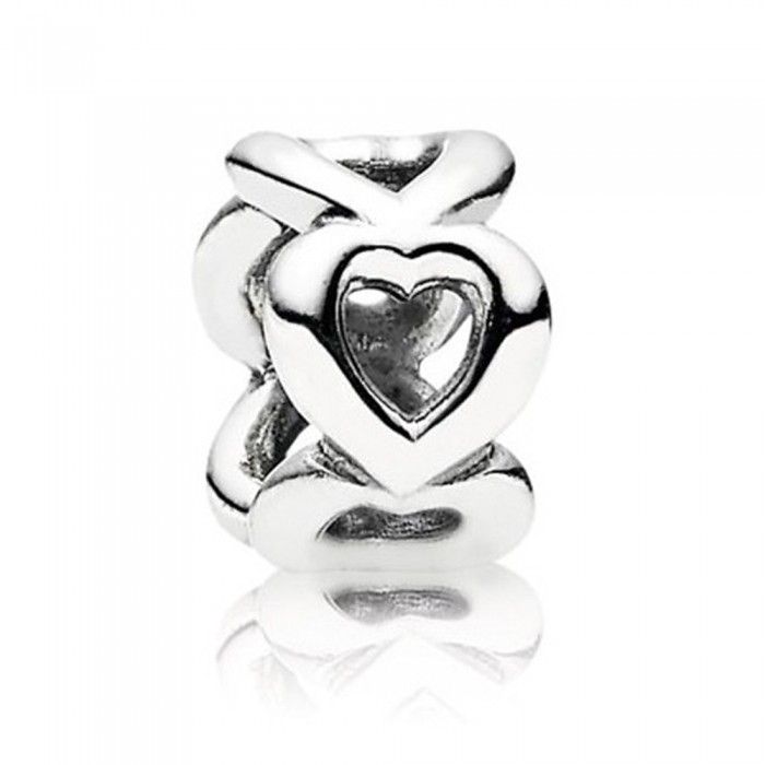 Pandora Spacers-Open Work Hearts Love Jewelry