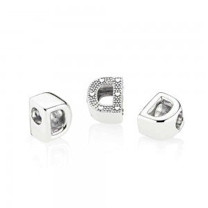 Pandora Charm-Letter D Jewelry