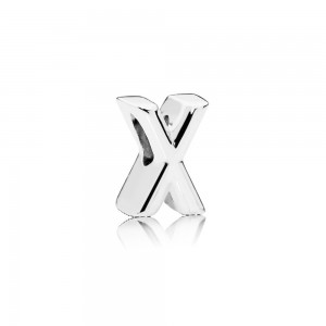 Pandora Charm-Letter X Jewelry