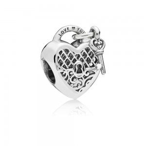 Pandora Charm-Love You Lock Jewelry