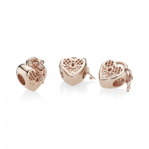 Pandora Charm-Love You Lock-Rose Jewelry