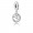 Pandora Charm-Om Symbol Dangle-Clear CZ Jewelry