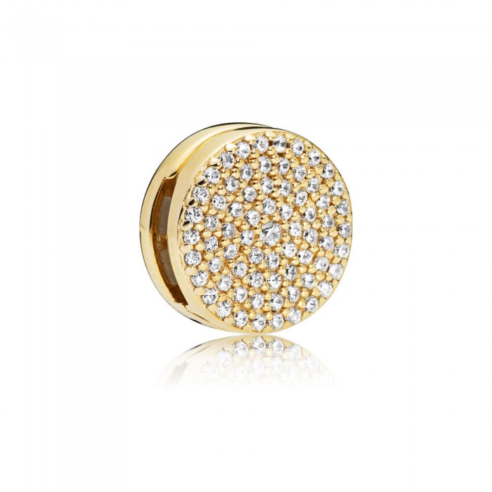 Pandora Charm-Reflexions Dazzling Elegance Clip-Shine-Clear CZ Jewelry