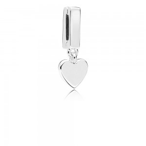 Pandora Charm-Reflexions Floating Heart Clip Jewelry