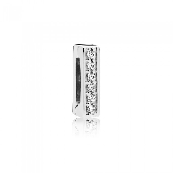 Pandora Charm-Reflexions Timeless Sparkle Clip-Clear CZ Jewelry