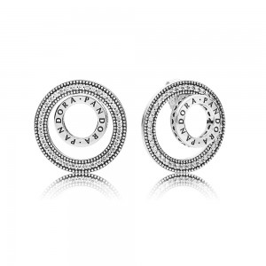 Pandora Earring-Forever Signature-Clear CZ Jewelry