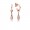 Pandora Earring-Modern LovePods-Rose-Clear CZ Jewelry