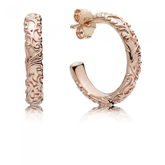 Pandora Earring-Regal Beauty Hoop-Rose Jewelry