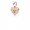 Pandora Necklace-Shimme Keyhole Pendant-Rose-Clear CZ Jewelry