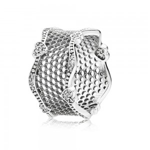 Pandora Ring-Lace of Love-Clear CZ Jewelry