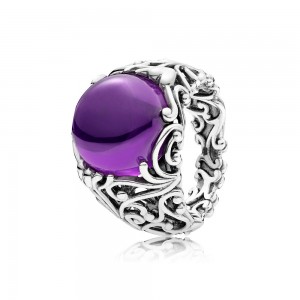 Pandora Ring-Regal Dazzling Beauty-Purple CZ Jewelry