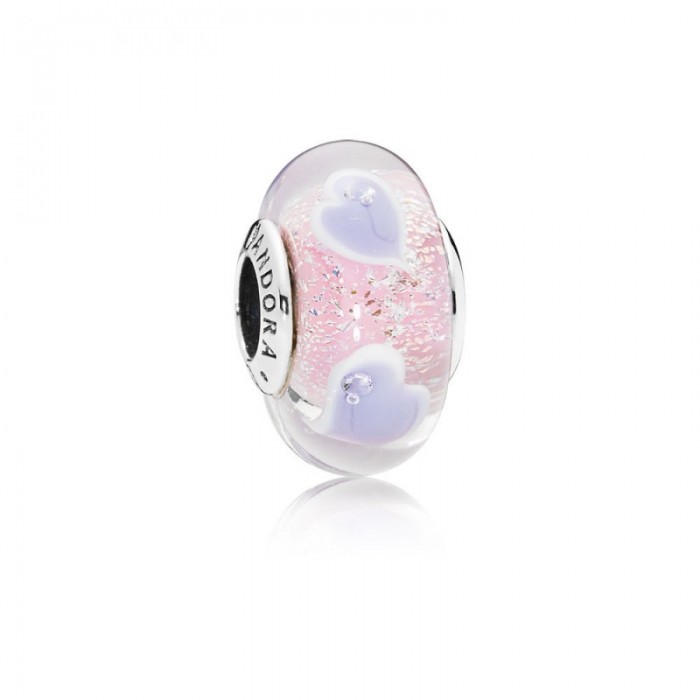Pandora Charm-Plentiful Hearts Murano Glass Jewelry