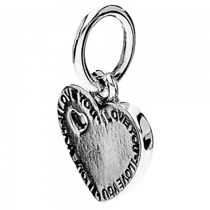 Pandora Necklace-You And Me' Heart Dropper Love Pendant Jewelry