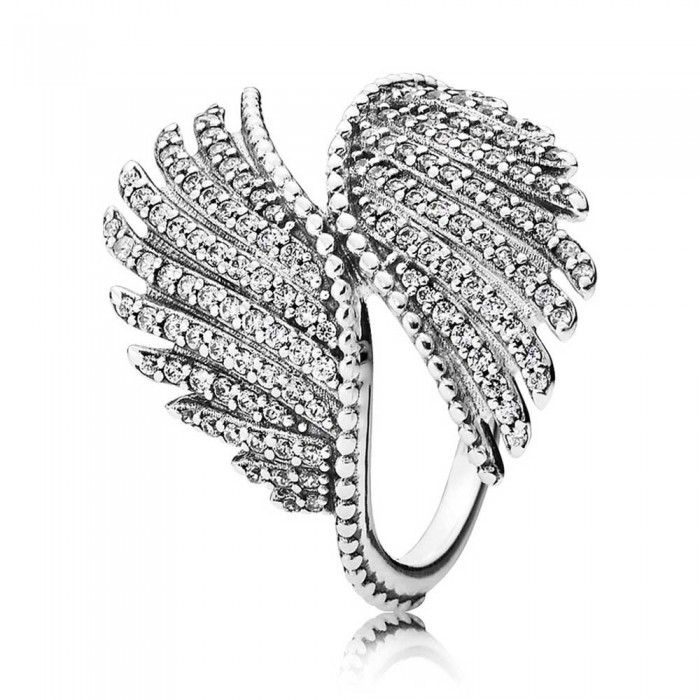 Pandora Ring-Majestic Feathers Feather Jewelry