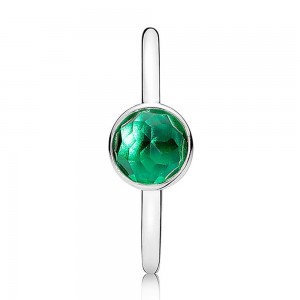Pandora Ring-May Birthstone Droplet-Silver Jewelry