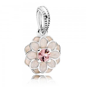Pandora Bracelet-Blooming Dahlia Floral Complete-Cubic Zirconia Zt Jewelry
