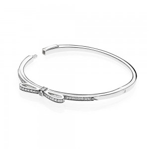 Pandora Bracelet-Bow Bangle-Sterling Silver Jewelry