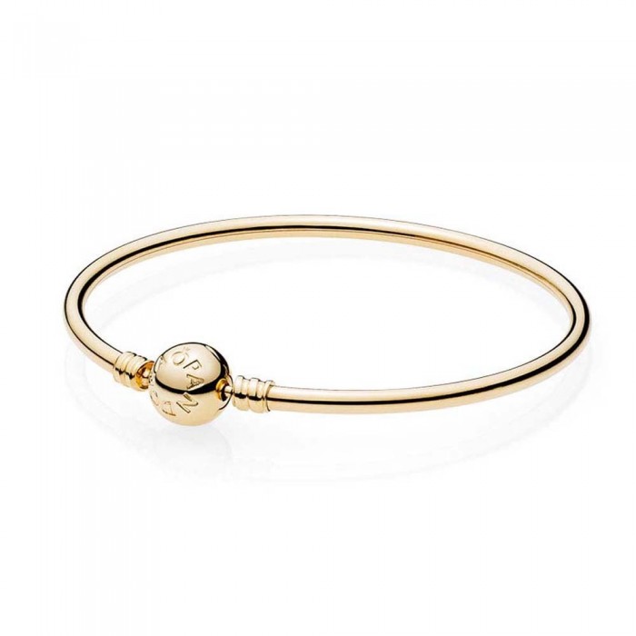 Pandora Bracelet-Moments Gold Bangle Jewelry