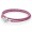 Pandora Bracelet-Pink Mix Double Woven-Leather Jewelry