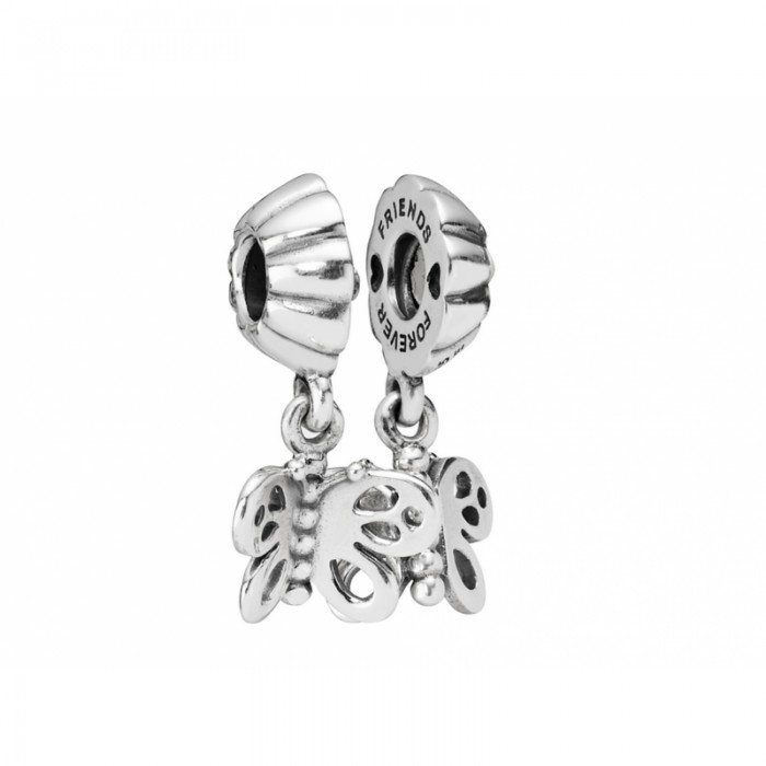 Pandora Charm-Best Friends Forever Butterfly-Two-Part Jewelry