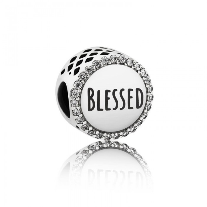 Pandora Charm-Blessed-Clear CZ Jewelry
