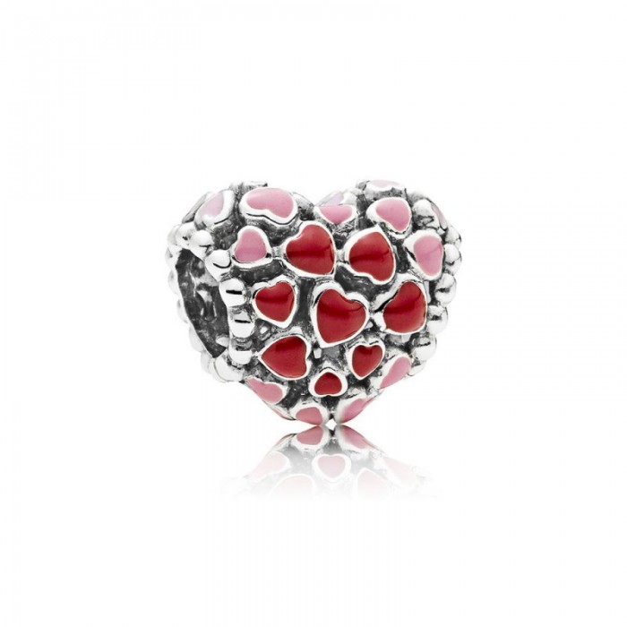 Pandora Charm-Burst Love-Mixed Enamel Jewelry
