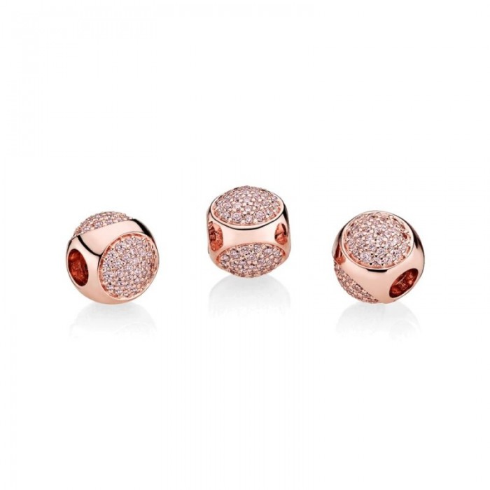 Pandora Charm-Dazzling Droplet-Rose Pink CZ Jewelry