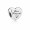 Pandora Charm-Friendship Heart-Clear CZ Jewelry