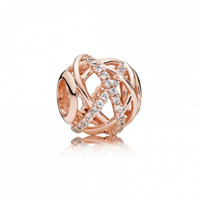 Pandora Charm-Galaxy-Rose-Clear CZ Jewelry