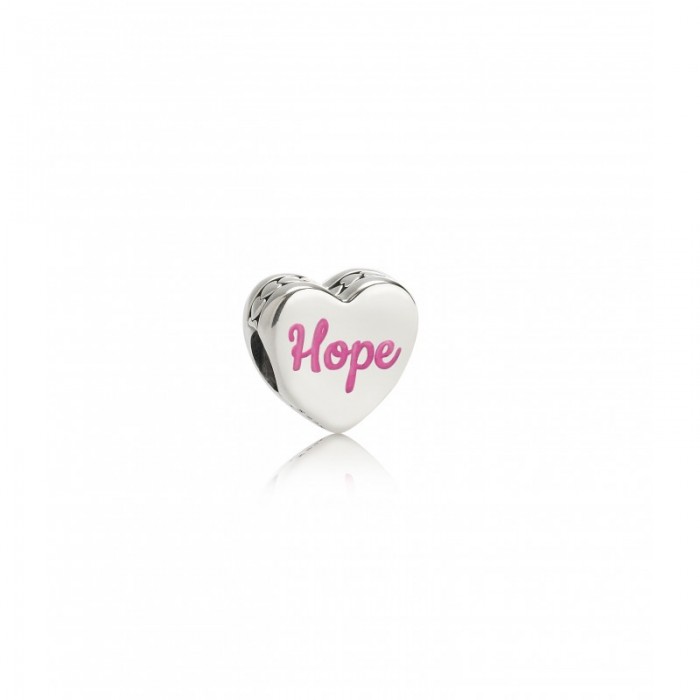 Pandora Charm-Hope Ribbon-Pink Enamel Jewelry