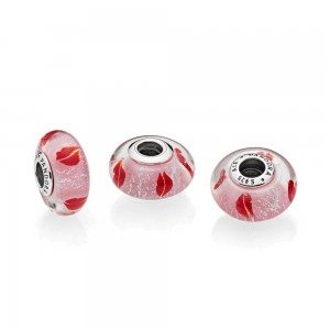 Pandora Charm-Kisses All Around-Murano Glass Jewelry