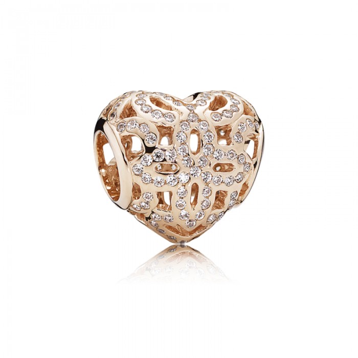 Pandora Charm-Love Appreciation-Rose Clear CZ Jewelry