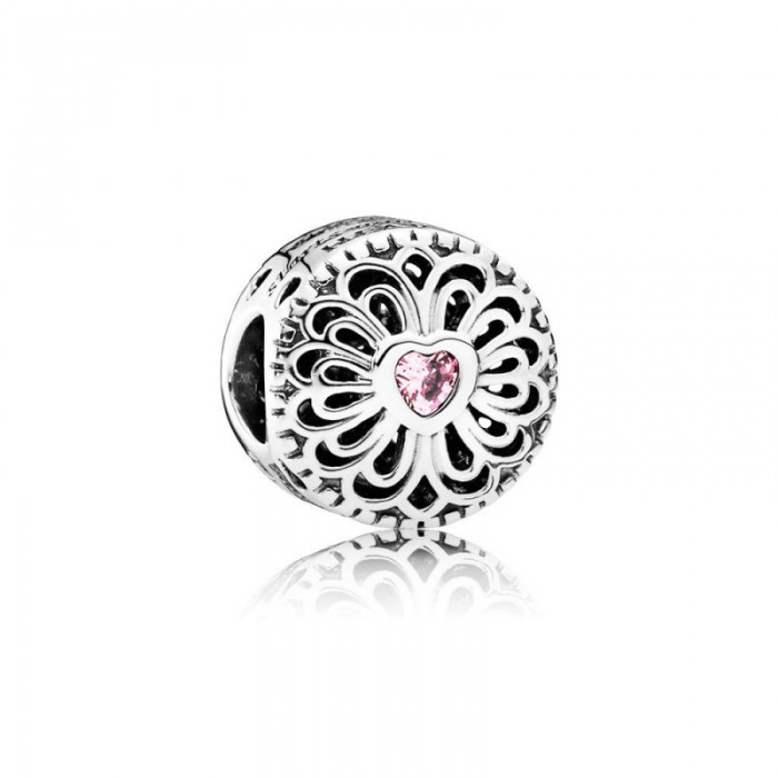 Pandora Charm-Love Friendship-Pink CZ Jewelry