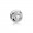 Pandora Charm-Luminous Love Knot-White Crystal Pearl Clear CZ Jewelry