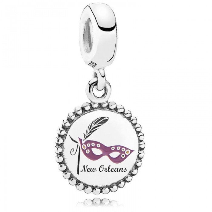 Pandora Charm-New Orleans Dangle-Mixed Enamel Jewelry