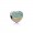Pandora Charm-Open My Heart Pave Clip-Multi-Color CZ Jewelry