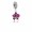 Pandora Charm-Orchid Dangle-CZ Radiant Orchid-Colored Enamel Jewelry