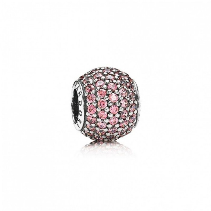 Pandora Charm-Pave Lights-Fancy Pink CZ Jewelry