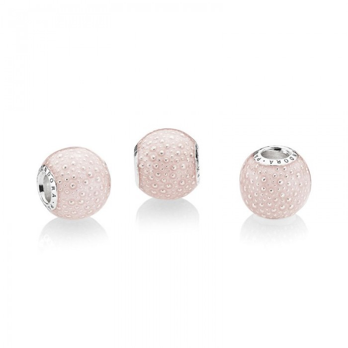 Pandora Charm-Pink Enchantment-Transparent Pink Enamel Jewelry