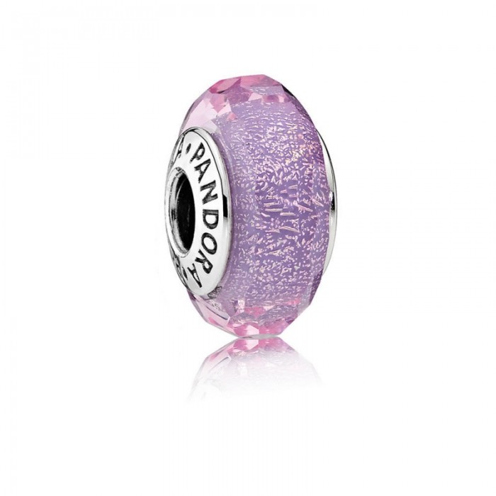 Pandora Charm-Purple Shimmer-Murano Glass Jewelry