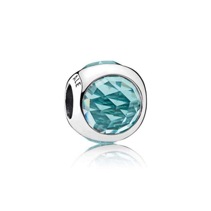 Pandora Charm-Radiant Droplet-Icy Green Crystals Jewelry