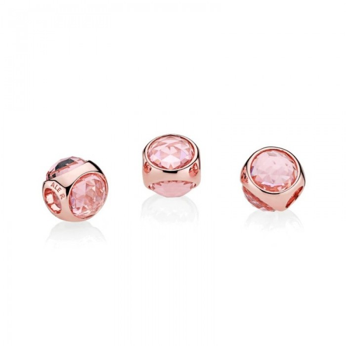 Pandora Charm-Radiant Droplet-Rose Pink Mist Crystals Jewelry