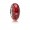 Pandora Charm-Red Effervescence-Murano Glass Clear CZ Jewelry