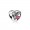 Pandora Charm-Struck By Love-Magenta Enamel Clear CZ Jewelry